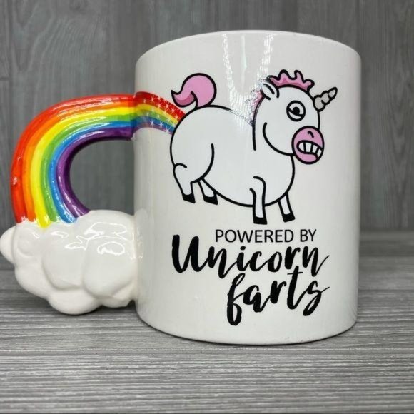 Big mouth brand unicorn farts coffee cup tea cup mug - Picture 3 of 6